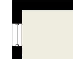 1 bedroom floor plan at reside at 849